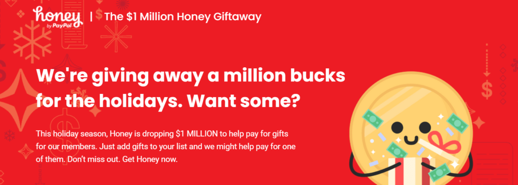 Honey 1024x366 - Honey Holidays $1 Million Giftaway
